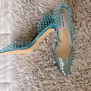 Steve Madden never worn spikes with chrome stiletto
